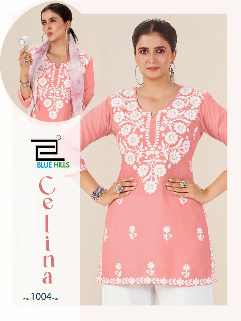 BLUE HILLS CELINA RAYON FULLY STITCH FASHIONABLE KURTI WITH PANT 