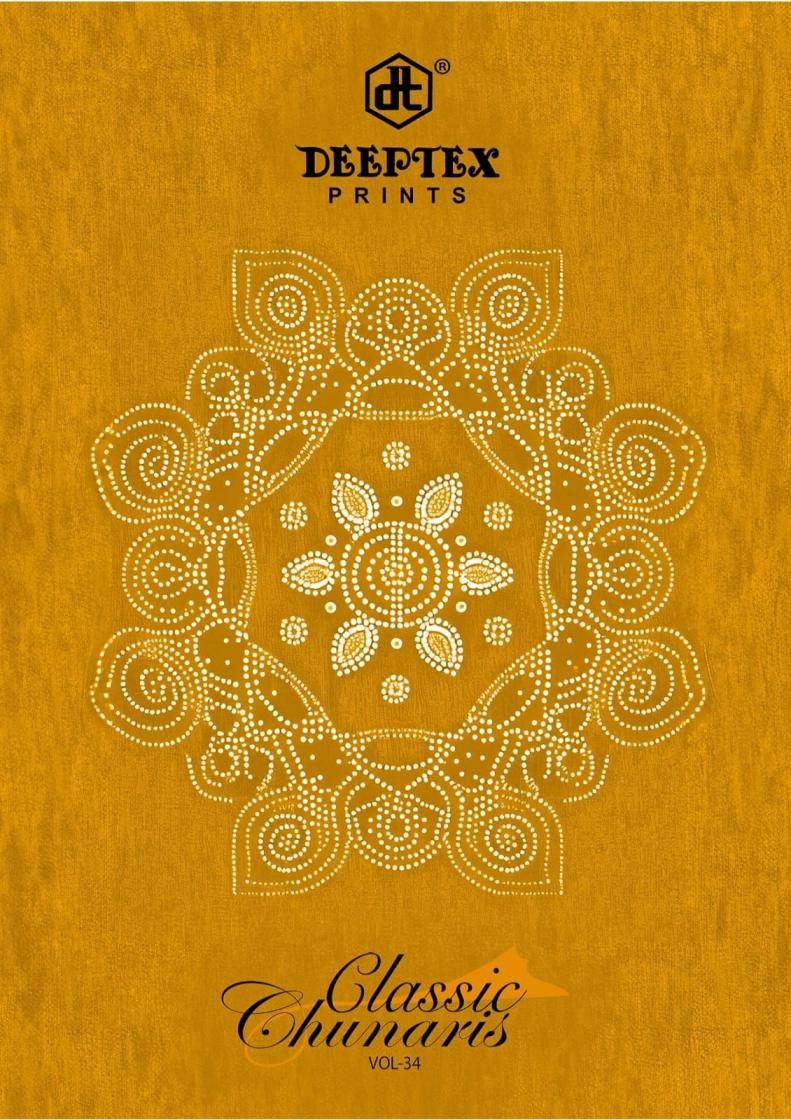 DEEPTEX PRINTS  CLASSIC CHUNRIS VOL 34 COTTON CASUAL UNSTITCH SUITS 