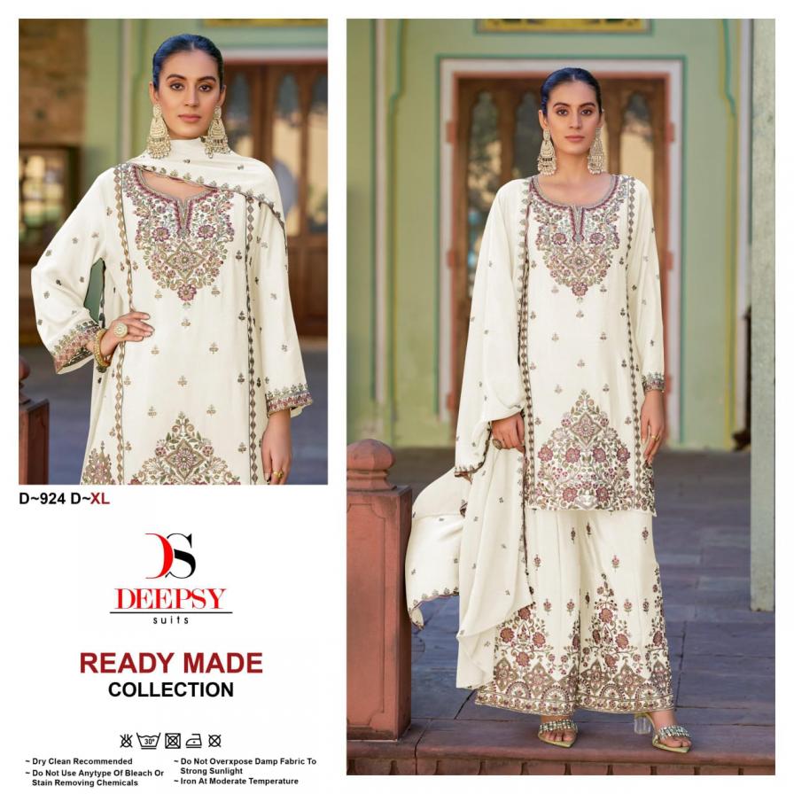 924 BY DEEPSY SUITS CHINON FULLY STITCH MODERN PLAZZO PAKISTANI SUITS 