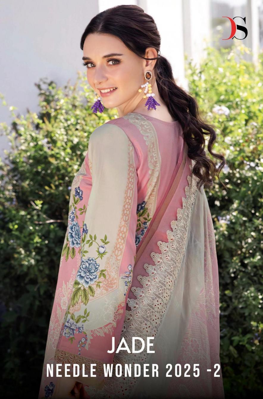 JADE NIDDLE WONDER 25 VOL 2 DEEPSY SUITS COTTON PAKISTANI SUIT FOR WOMENS 