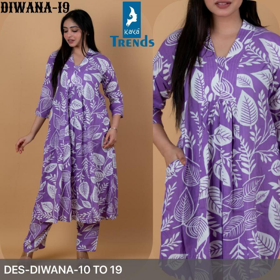 KAYA DIWANA 10-19 RAYON READYMADE DAILY WEAR KURTI WITH PANT 