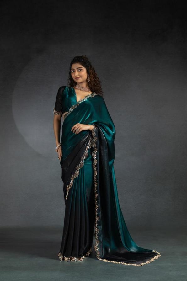 DS 763 HIT DESIGN SILK JARKHAN WORK SAREE WHOLESALER 