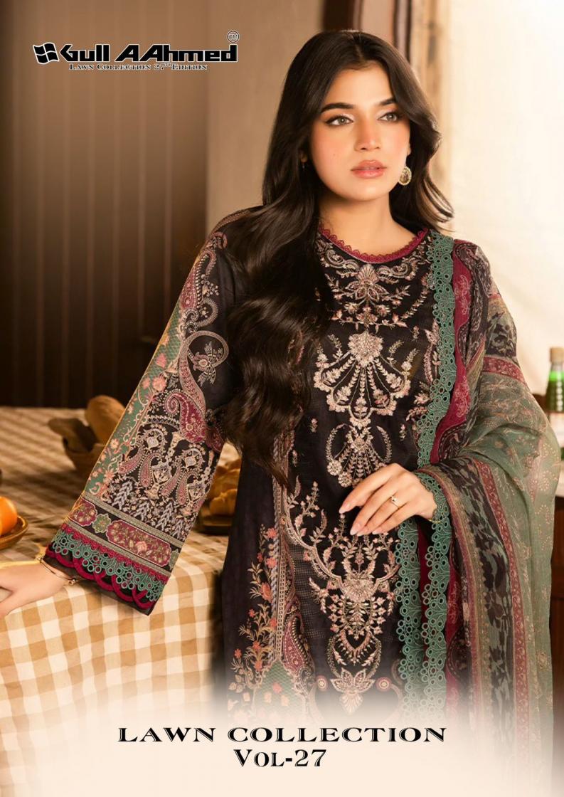 LAWN COLLECTION VOL 27 BY GULL AAHMED COTTON PAKISTANI SUITS 