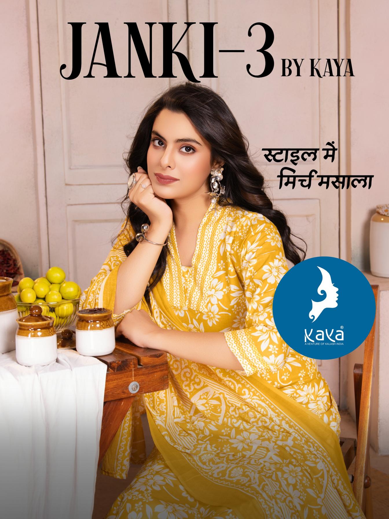 JANKI VOL 3 BY KAYA PRESENTS 3PCS CASUAL DRESS