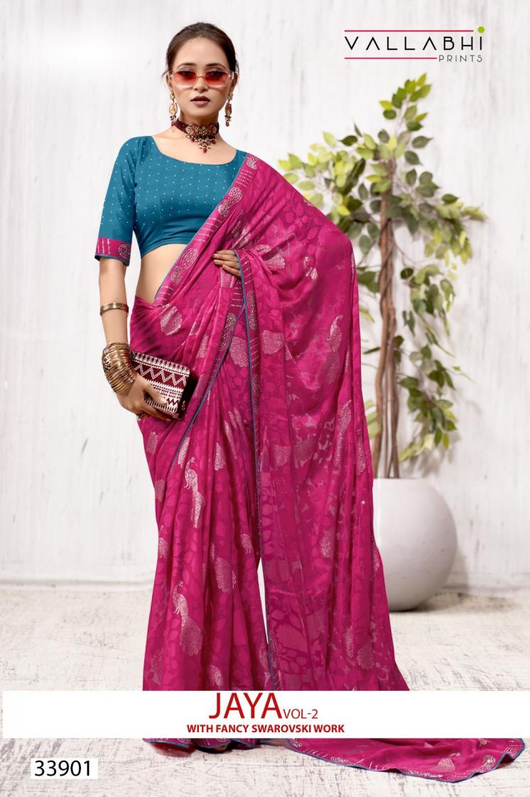 JAYA VOL 2 BY VALLABHI PRINTS FLORAL SAREE 