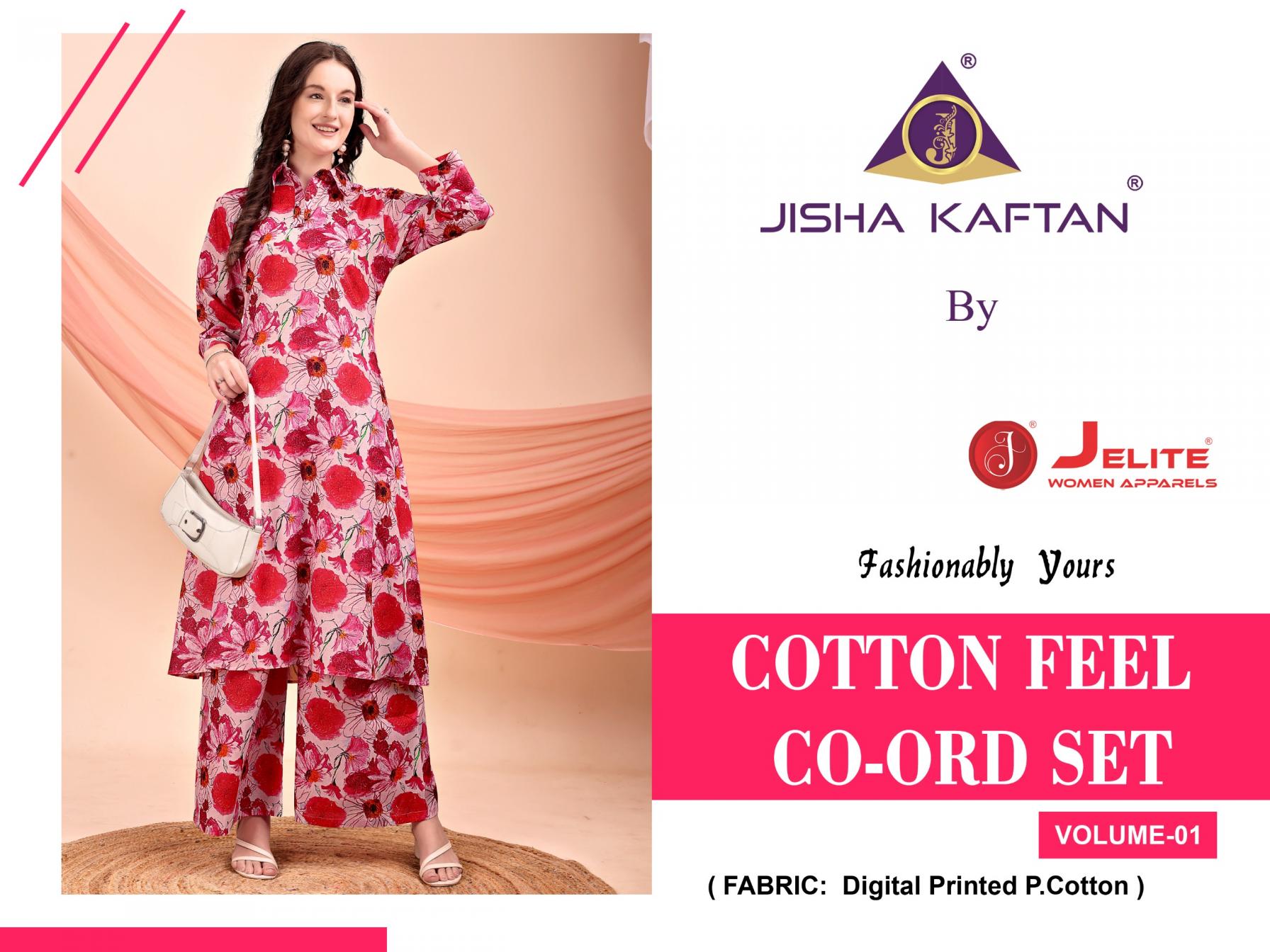 JISHA KAFTAN PRESENTS  Cotton Feel Co Ord Set Volume 1