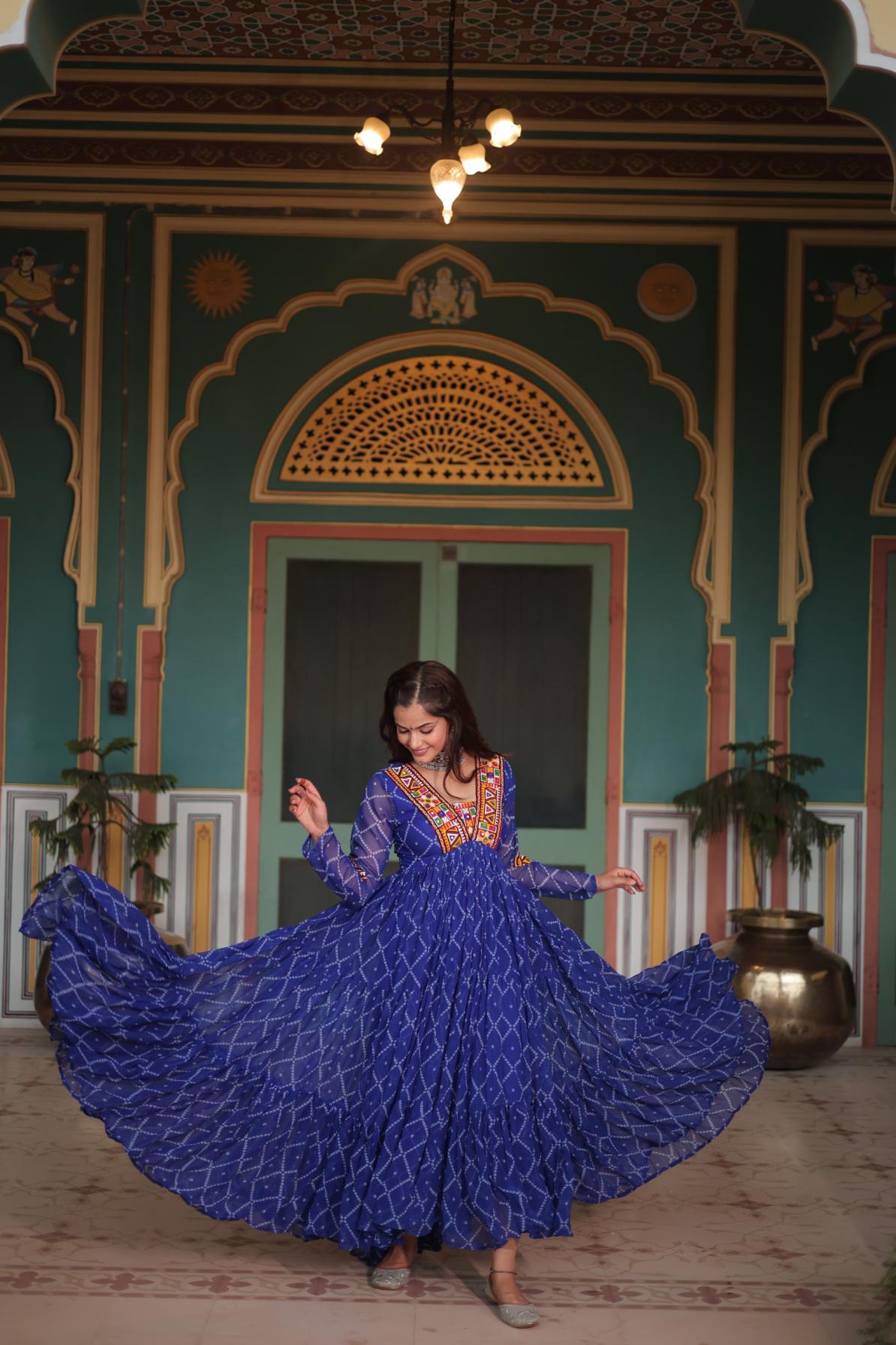 KA 1120 BANDHANI READYMADE KURTIS FOR WOMEN 