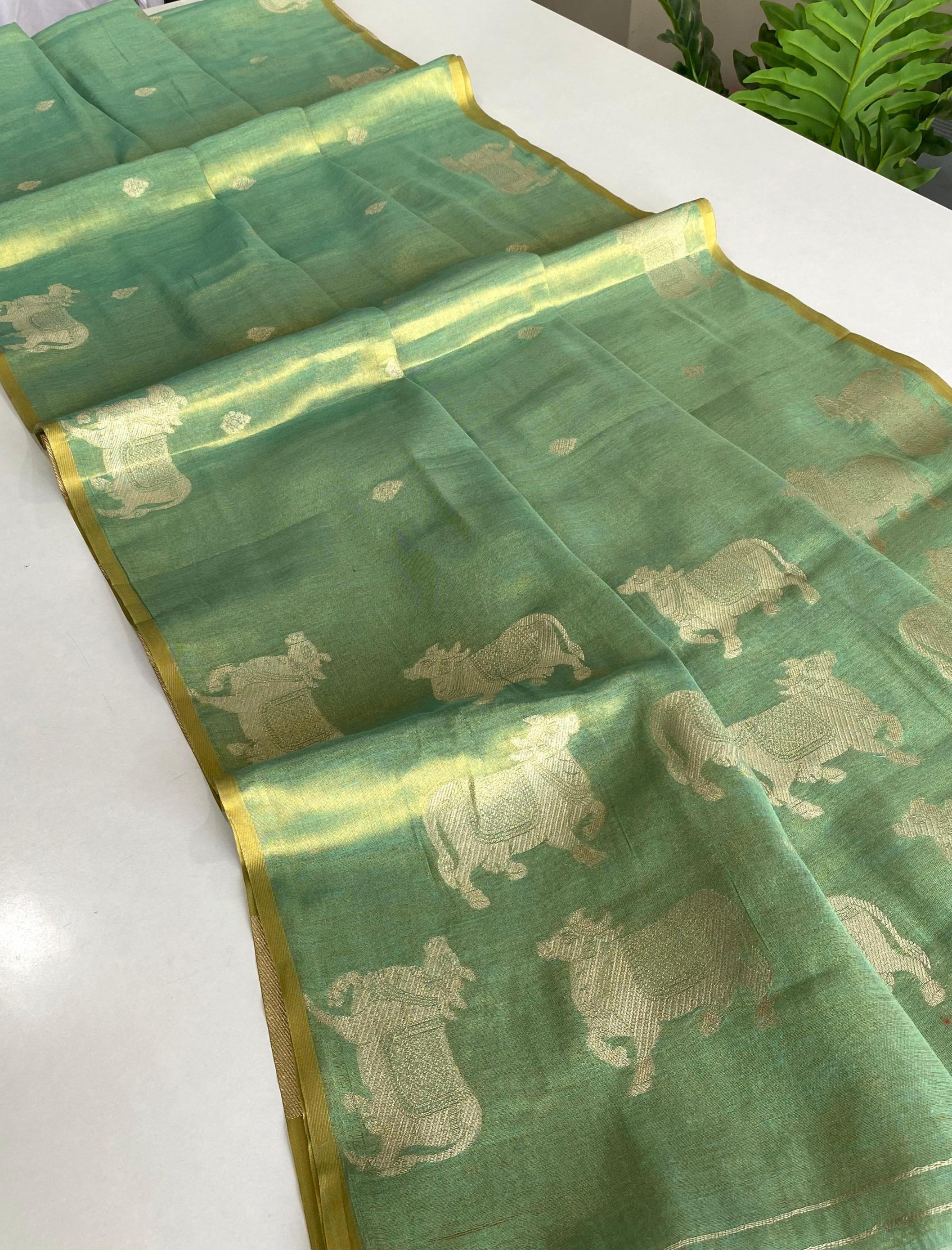 KAMDHENU ZARI TISSUE WEAVING SHOP TRENDY SAREES ONLINE 