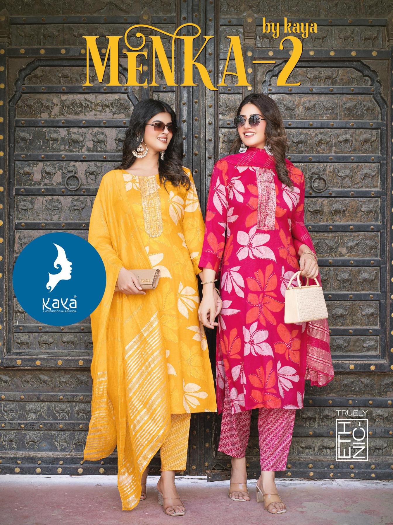 MENKA VOL 2 BY KAYA READYMADE PLUS SIZE CASPSULE PRINT SUIT FOR WOMENS 