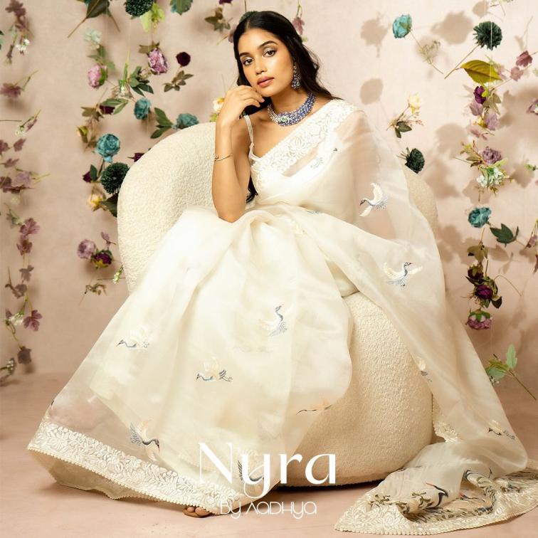 KC 2046 TEBBY SILK THREAD WORK FASHIONBALE SAREE EXPORTS 