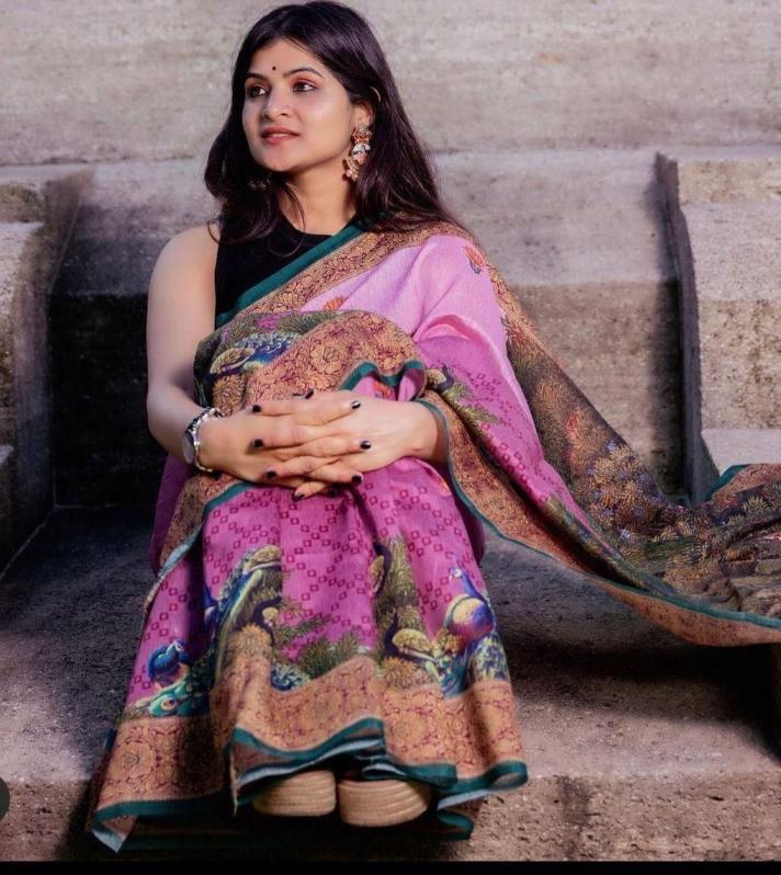 KC 325 SHOP TRENDY KALAMKARI PRINT SAREE WHOLESALER 