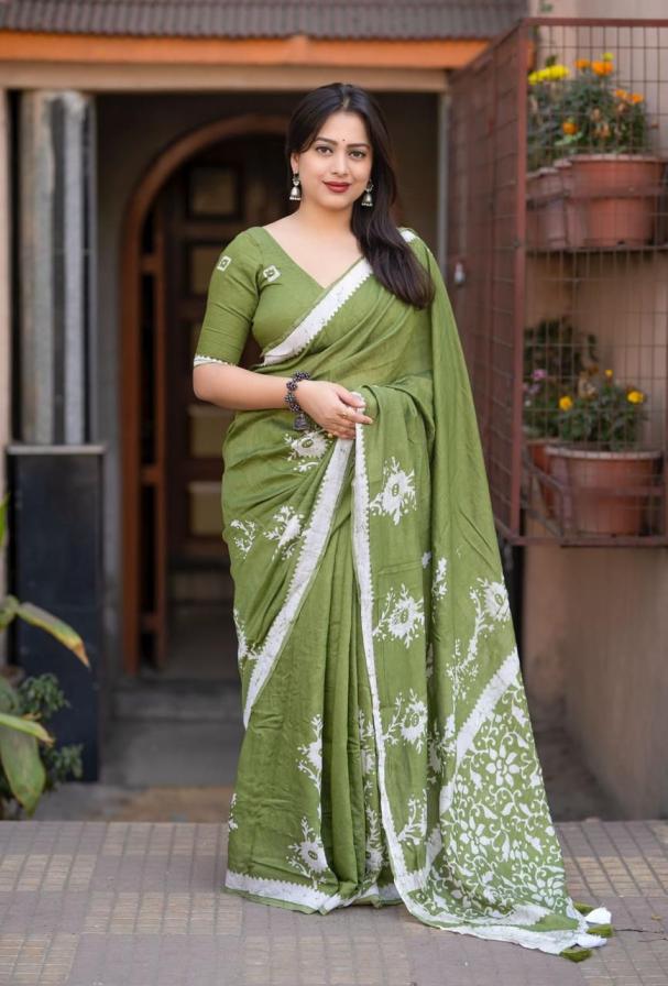 KC 389 NEW CHANDERI COTTON SAREE COLLECTION