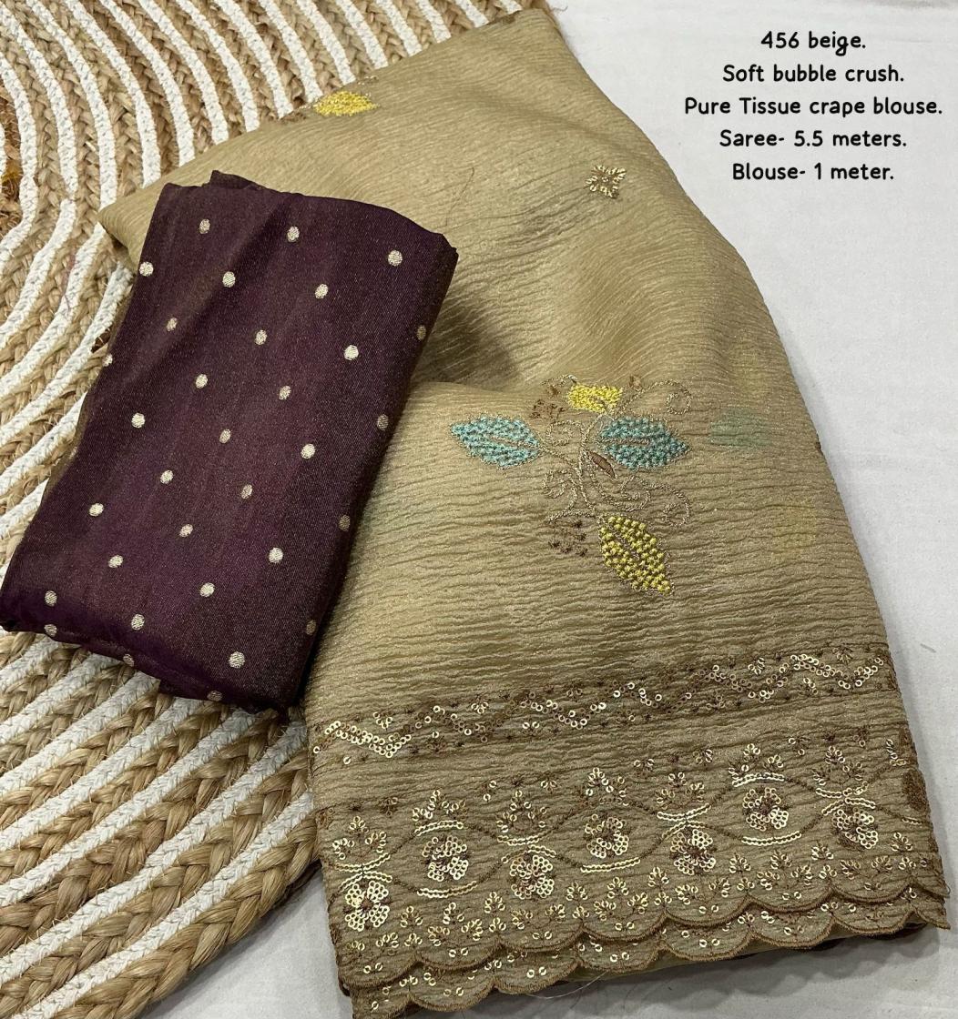 KC 456 BUBBLE CRUSH ELEGANCE PARTY WEAR SAREE ONLINE 