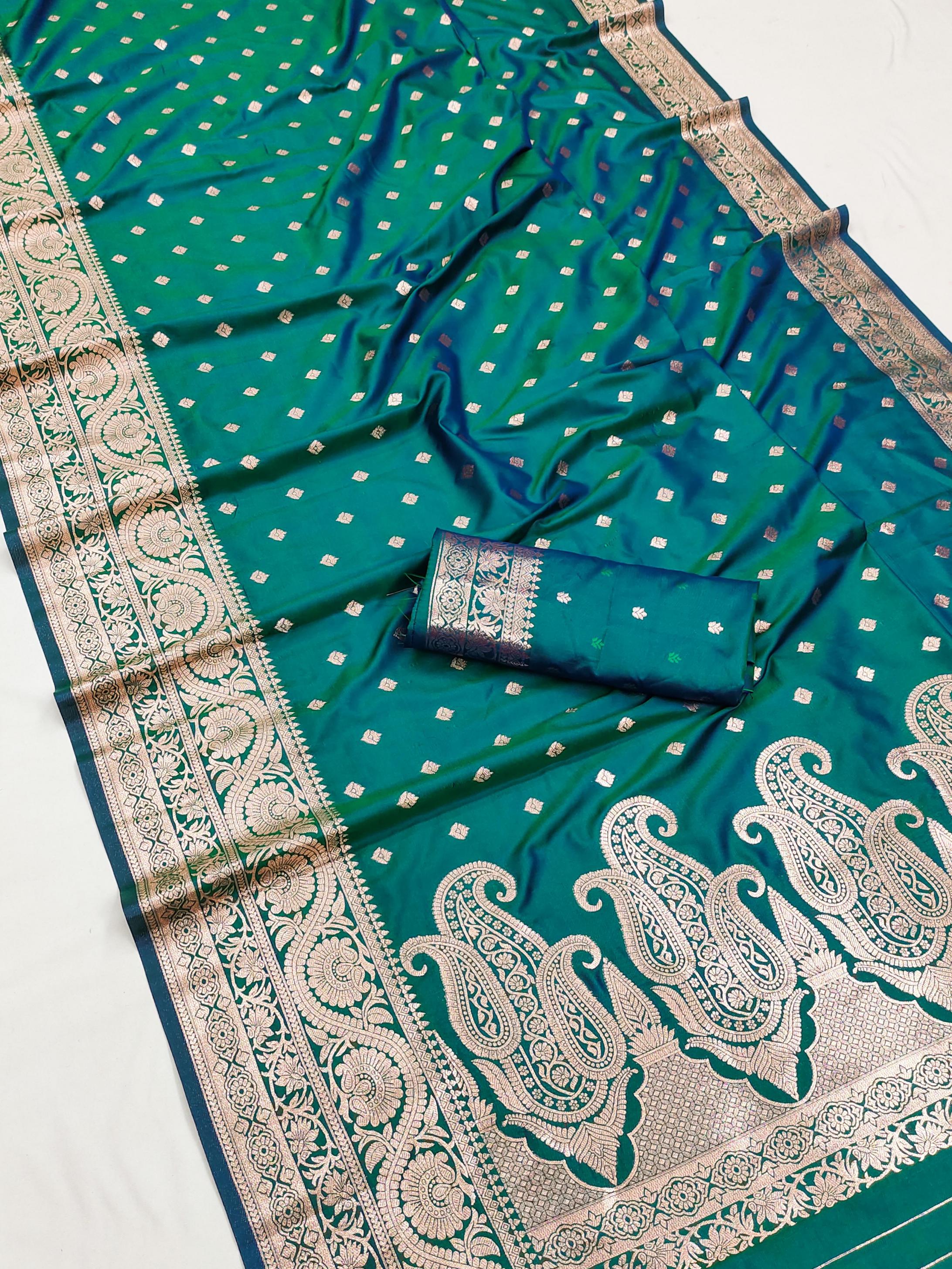 KC 7003 BANARASI SILK DESIGNER WEAVING SAREES ONLINE 