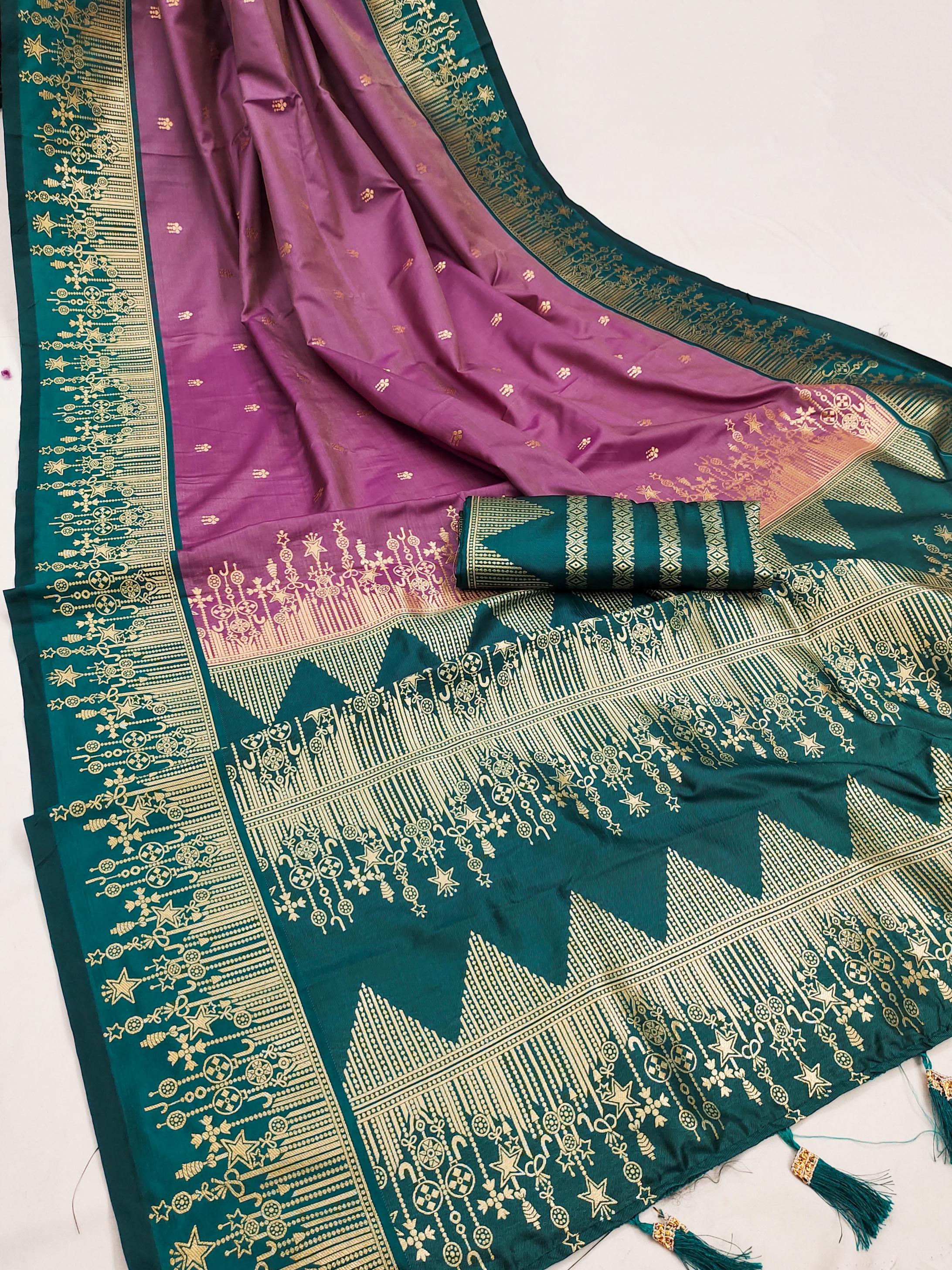 KC 7017 PRETTY LOOK BANARASI SILK SAREE WHOLESALER 