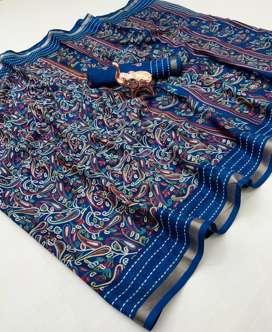 KC 8004 COTTON CRAPE NEW DESIGN SAREE 2025