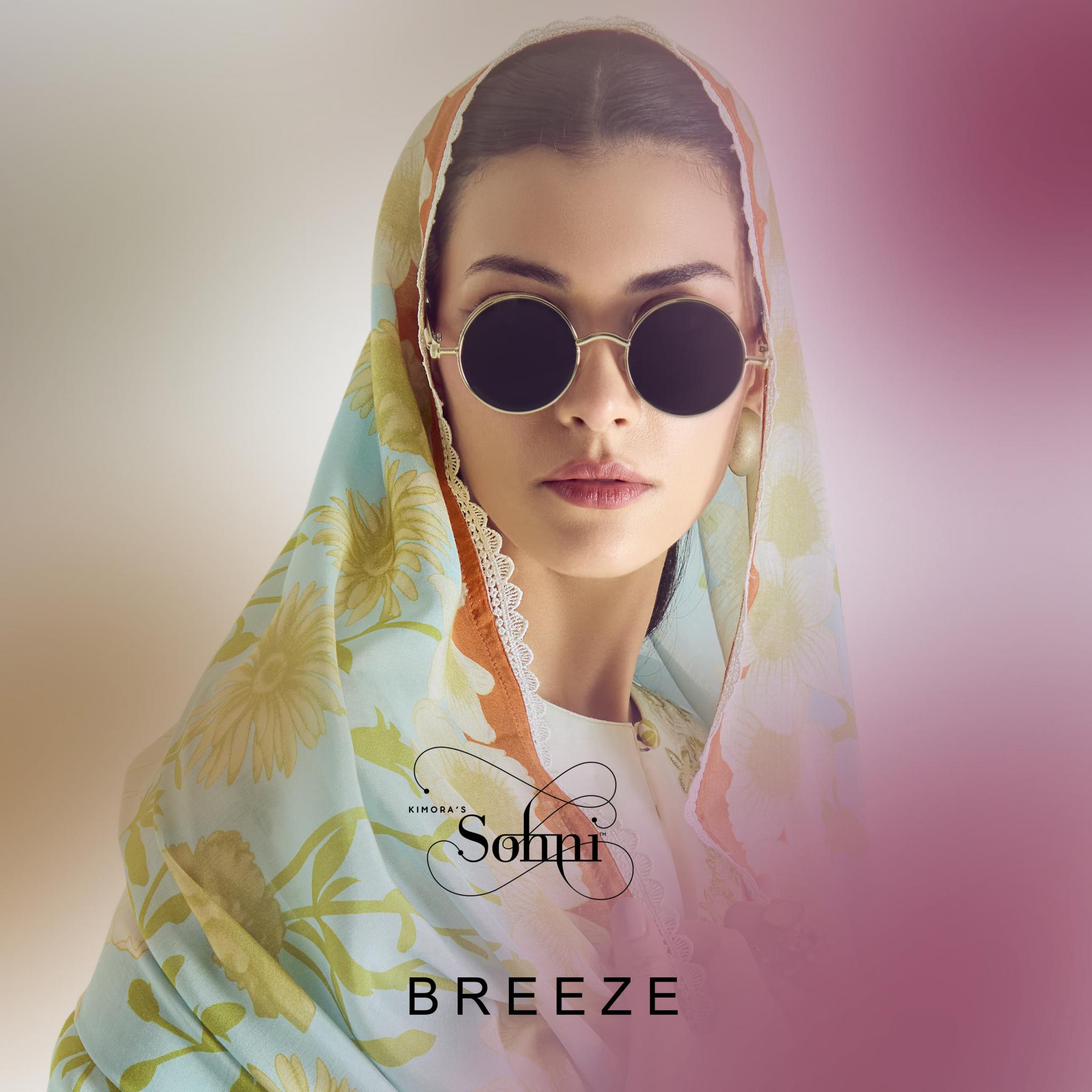 BREEZE VOL 25 BY KIMORA SOHANI COTTON LAWN 3PCS DRESS FOR WOMENS 