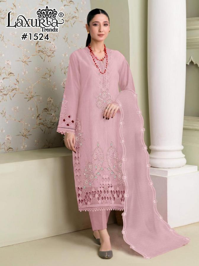 1524 BY LAXURIA TRENDZ FANCY DESIGNER FULL STITCH PAKISTANI SALWAR KAMEEZ 
