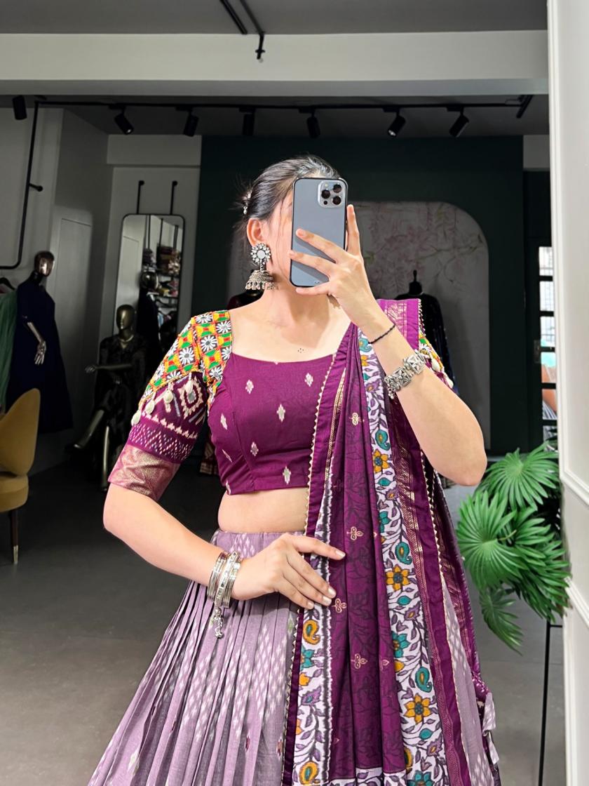 LNB1744 NAVRATRI LEHENGA WITH BLOUSE AND DUPATTA 