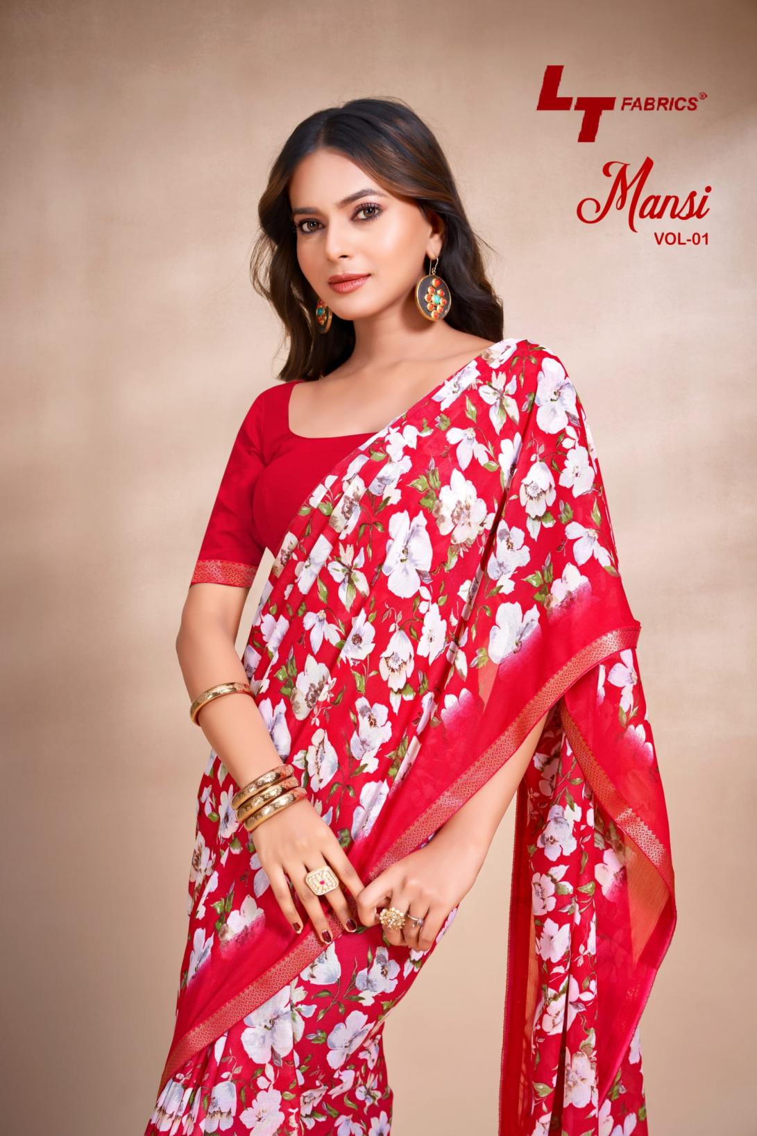 MANSI VOL 1 BY LT FASHION MICRO HIT DESIGN SAREE EXPORTS 