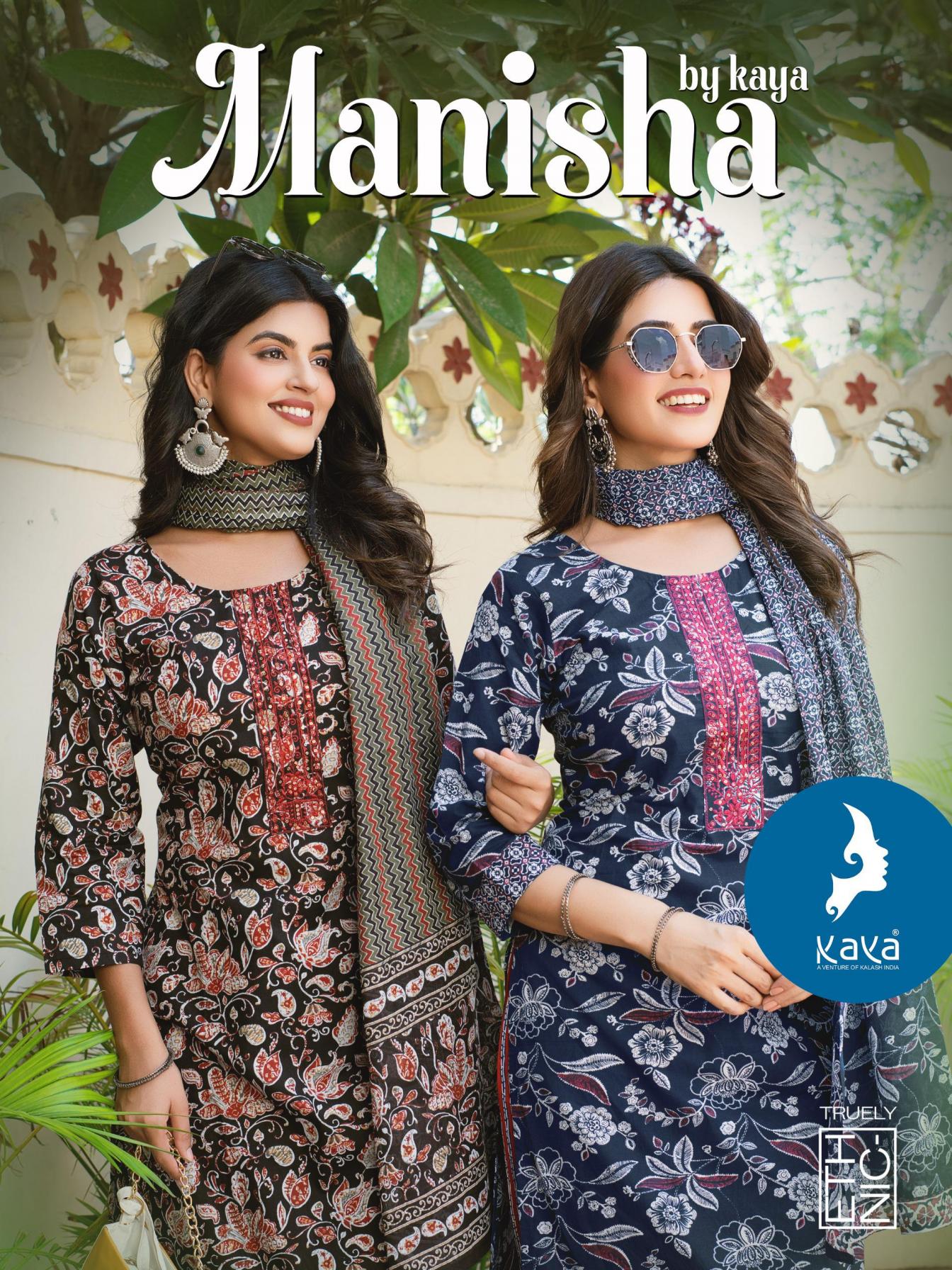 KAYA LAUNCH MANISHA READYMADE PLUS SIZE COTTON 3PCS DRESS   