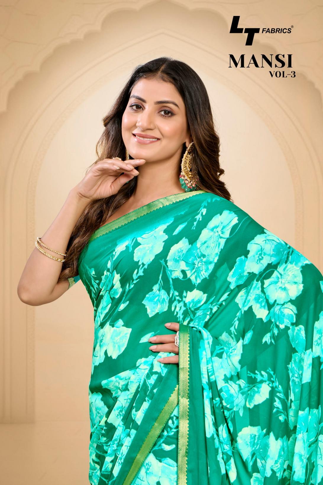 LT FASHION MANSI VOL 3 POPULAR DESIGN MICRO SAREES ONLINE 