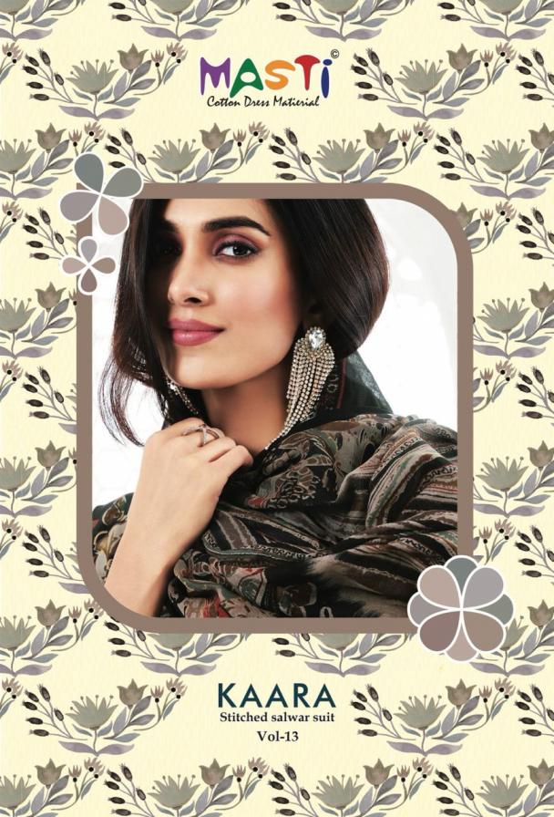 KAARA VOL 13 BY MASTI COTTON FULLY STITCH UNIQUE LADIES SUITS 