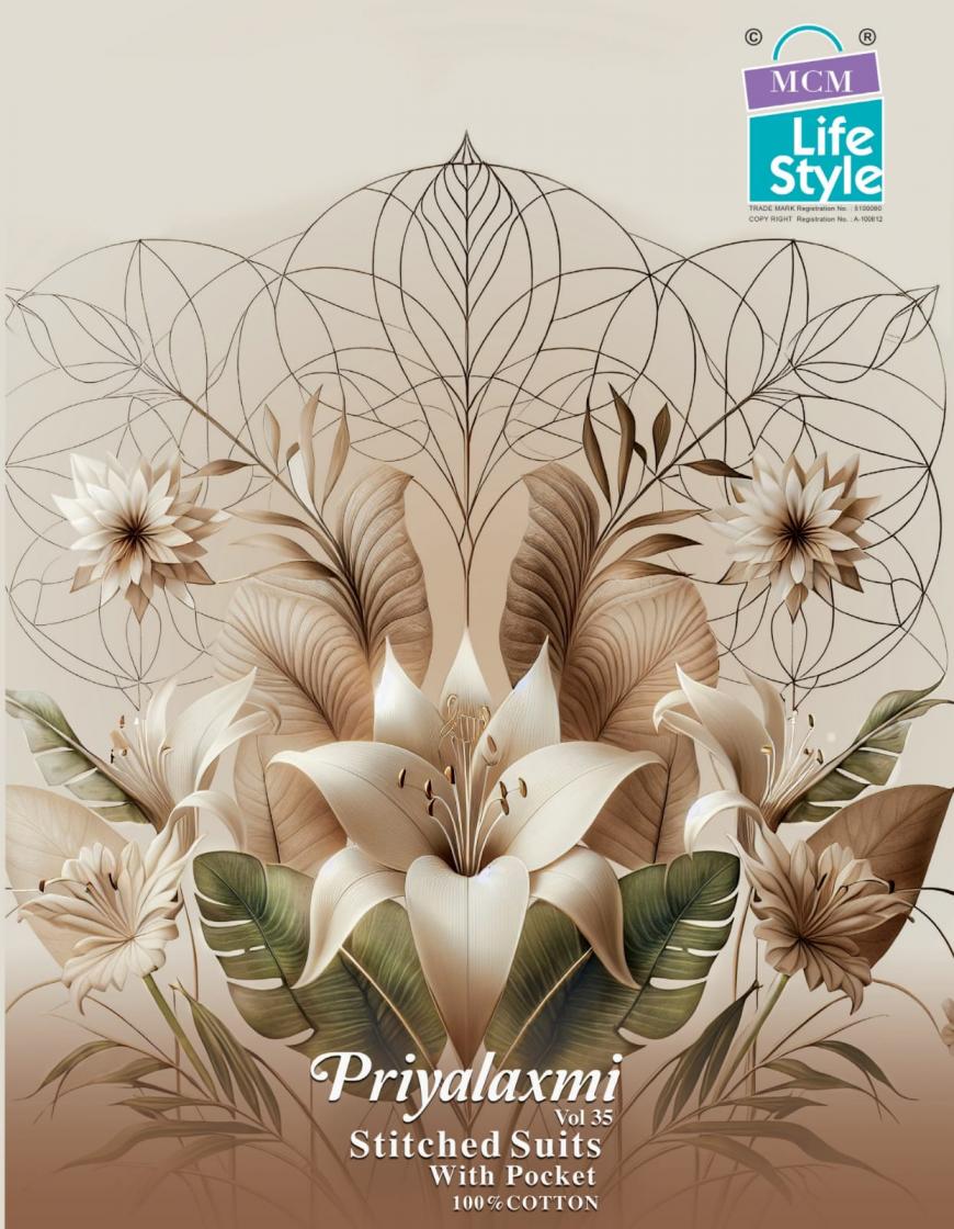 PRIYALAXMI VOL 35 BY MCM LIFESTYLE ELEGANCE FULL STITCH PLUS SIZE SUITS 