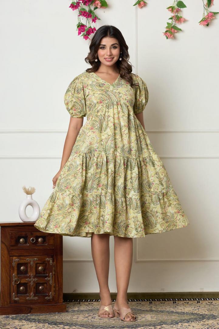 MODERN PATTERN ONE PIC HIT DESIGN FULL STITCH COTTON COMBO TUNICS FOR GIRLS 