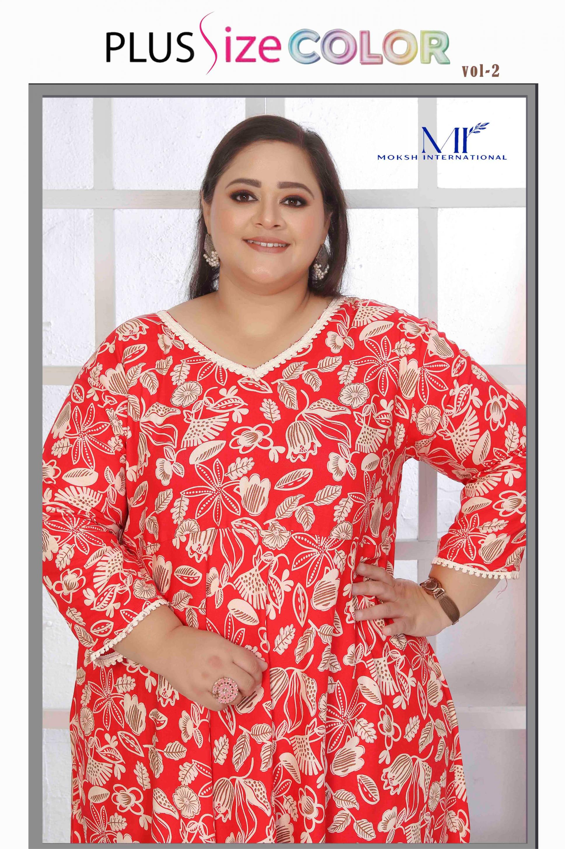 MOKSH PLUS SIZE COLOUR VOL-2 PLUS SIZE SET COLLETION BY VARDAN