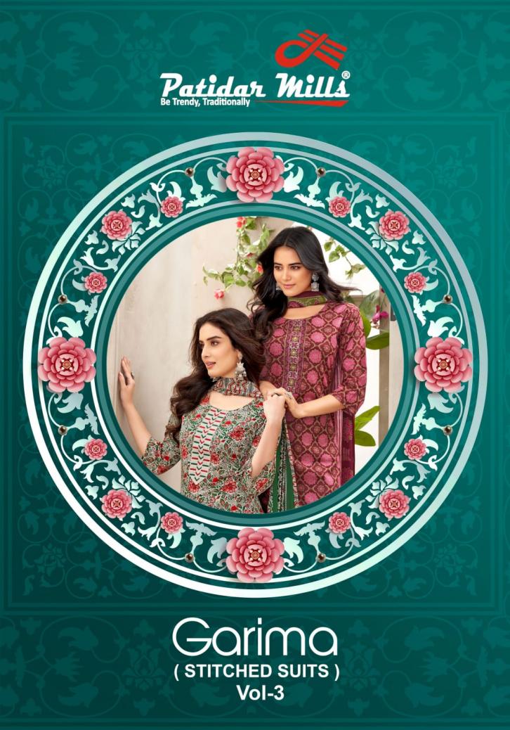 GARIMA VOL 3 BY PATIDAR MILLS PRESENTS FULLY STITCH DRESS