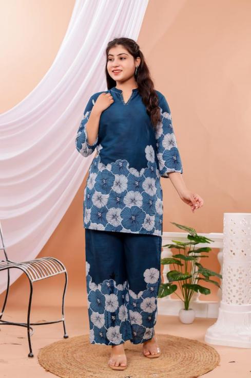 PATTERN CO-ORD SET READYMADE KURTI WITH PANT 