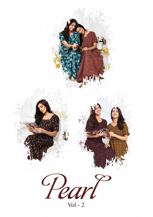 SURYAJYOTI LAUNCH PEARL VOL 2 READYMADE COTTON STYLISH NIGHTY