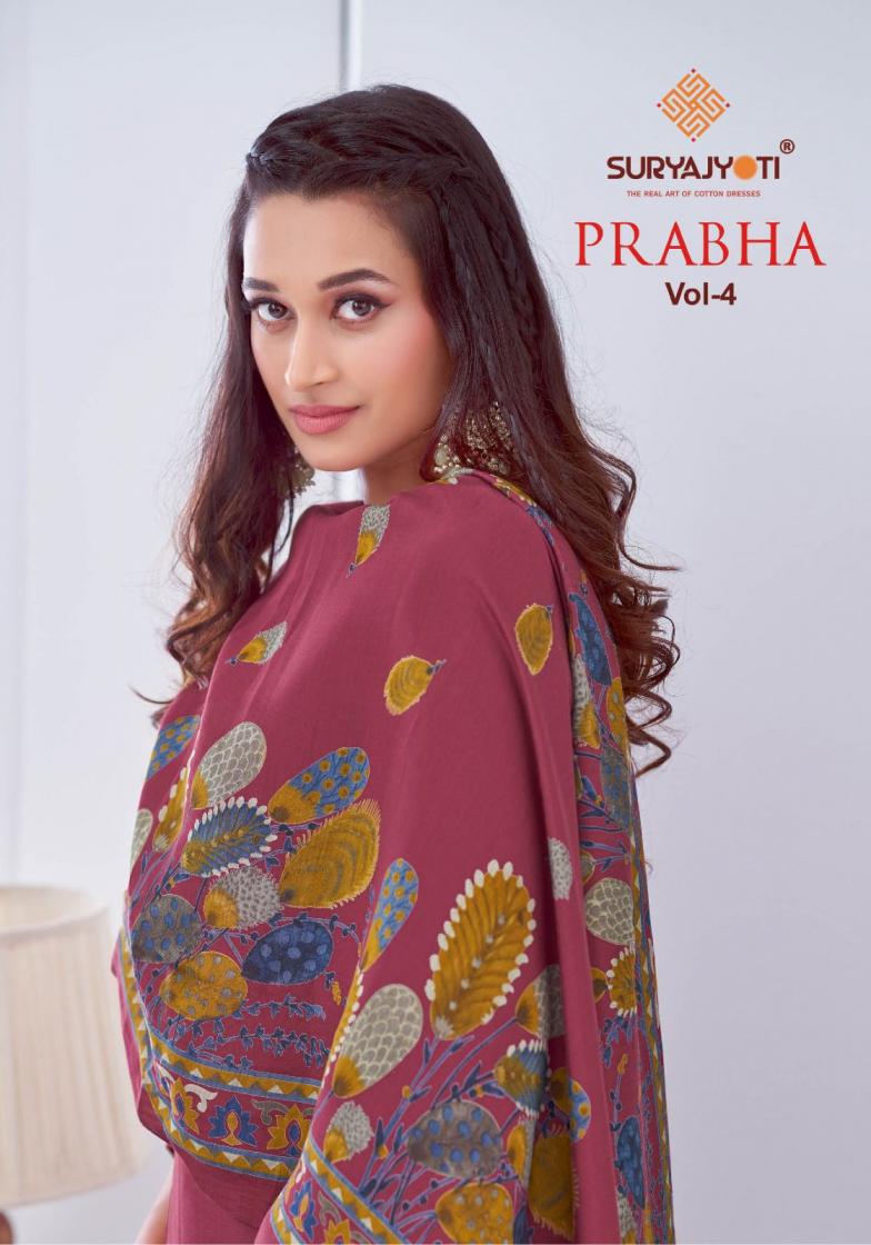 SURYJYOTI PRABHA VOL 4 UNIQUE MODAL DISCHARGE PRINT DRESS MATERIALS 
