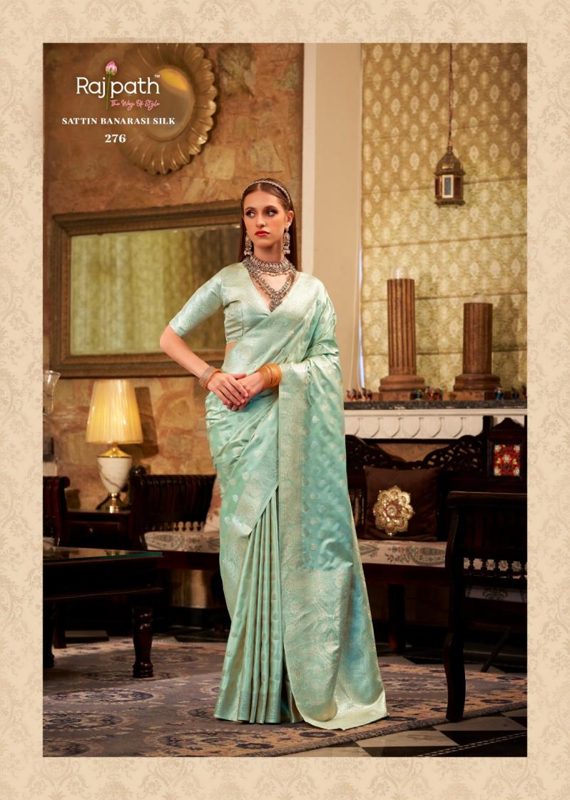 SHELLA GOLD BY RAJPATH SATIN SILK SHOP TRENDY SAREES  