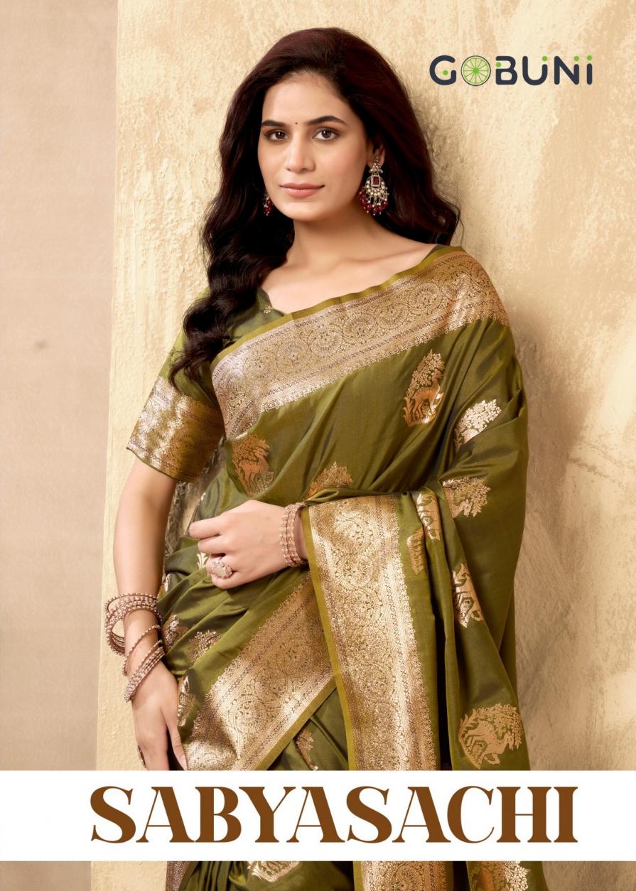 GOBUNI SABYASACHI RICH PALLU SILK SHOP TRENDY SARES ONLINE  