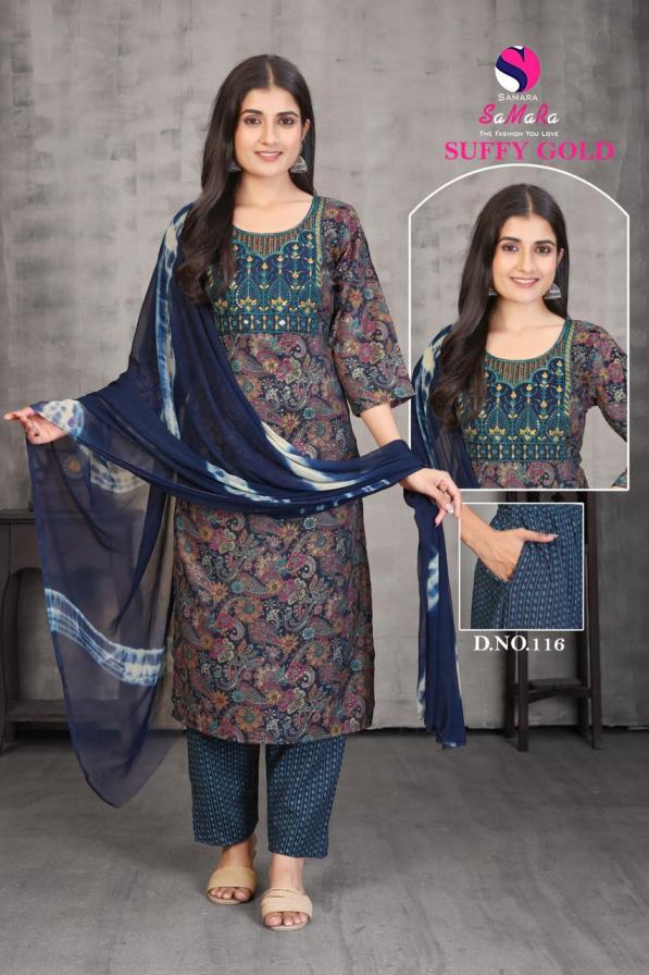 SUFFY GOLD VOL 2 BY SAMARA CAPSULE PRINT REGULAR WEAR SALWAR KAMEEZ 