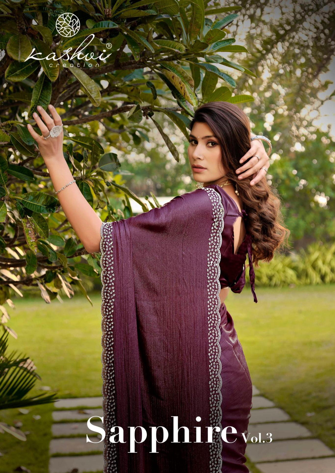 KASHVI CREATION SAPPHIRE VOL 3 SILK SHOP TRENDY SAREES  