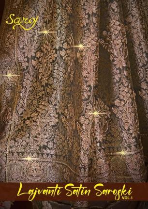 Lajvanti satin saroski Saroj vol.1  satin silk saree