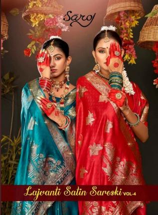 Lajvanti satin saroski Saroj vol.4 satin silk saree