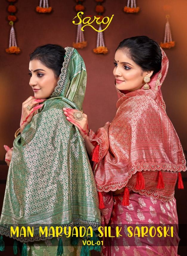 Man maryada silk saroski Saroj  vol.1 50*600 silk saree