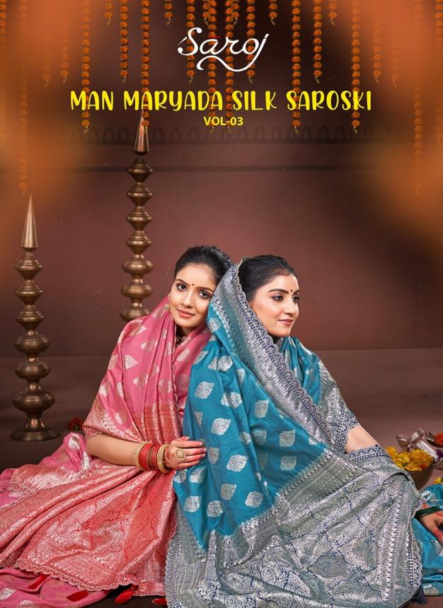 Man maryada silk saroski Saroj vol.3 50*600 silk saree