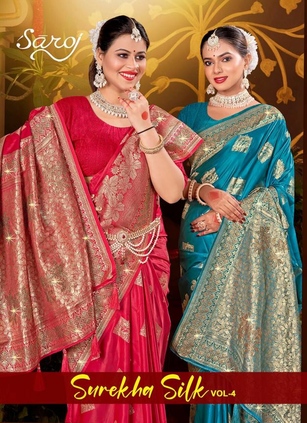  Surekha Silk Saroj vol.4 Satin silk saree