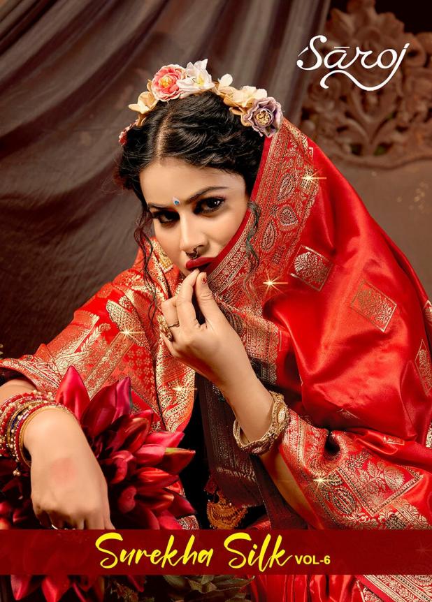 Surekha Silk Saroj vol.6 Satin silk saree