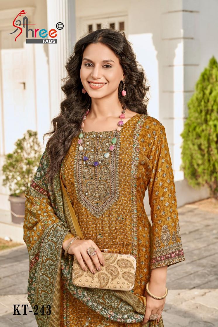 KT 243 BY SHREE FAB VISCOSE MUSLIN MODERN PAKISTANI SALWAR KAMEEZ 