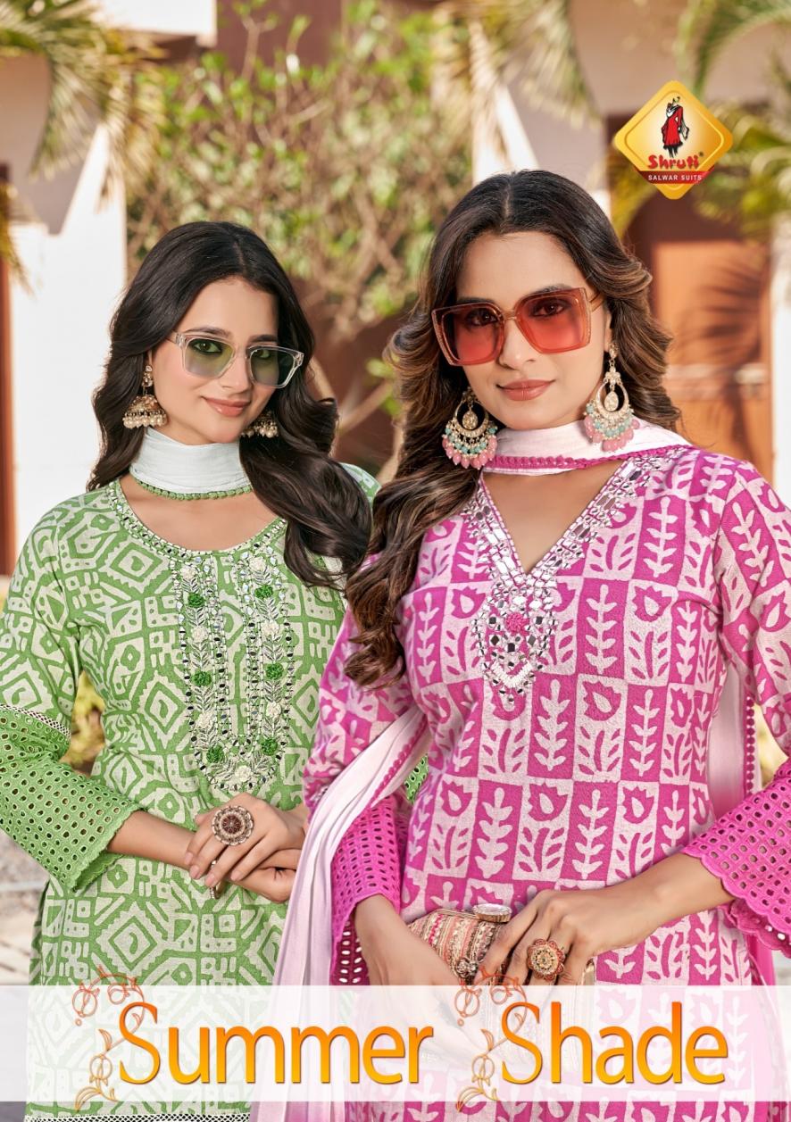 SUMMER SHADES BY SHRUTI SUITS COTTON READYMADE SHOP TRENDY LADIES SUITS 