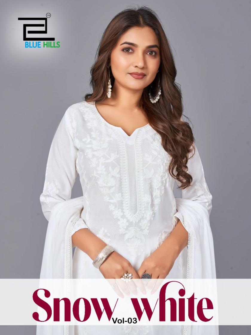 SNOW WHITE VOL 3 BY BLUE HILLS 3PCS SALWAR SUIT