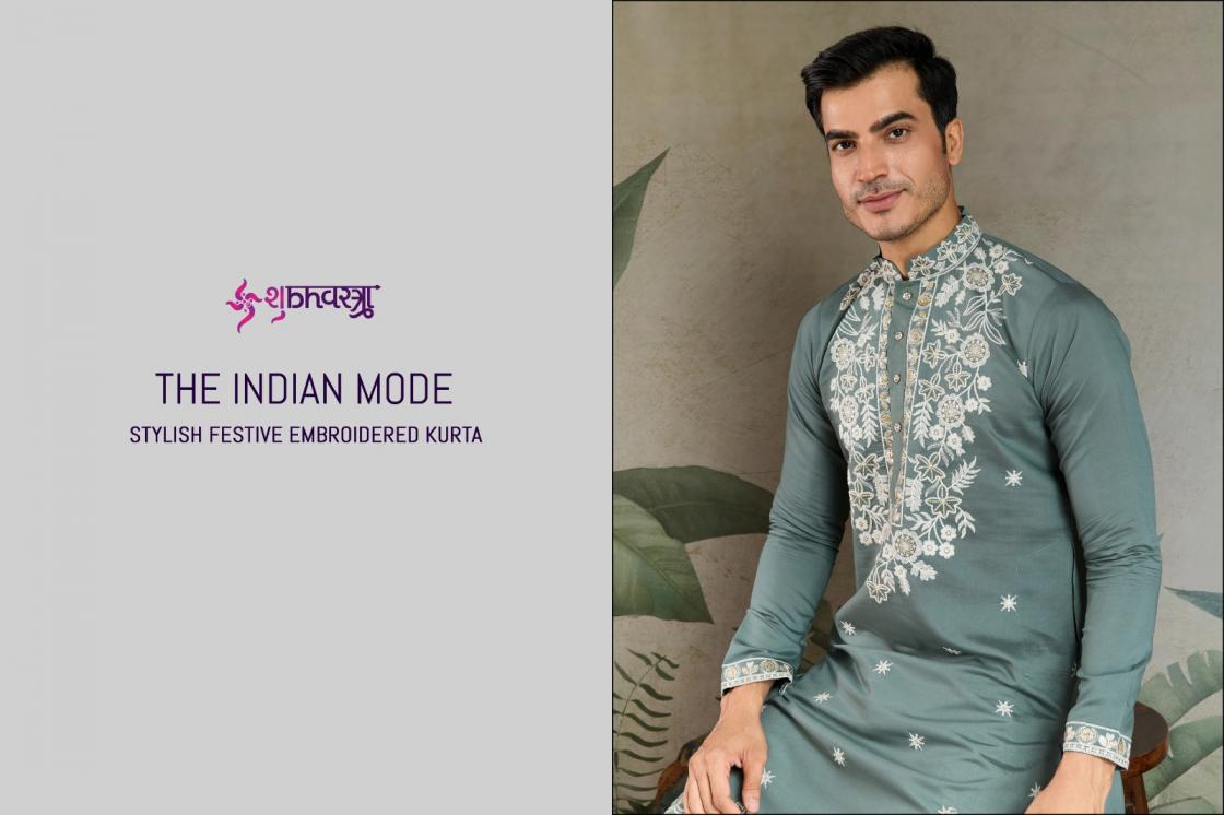 SHUBHVASTRA THE INDIAN MODE TRADITIONAL READYMADE MENS KURTA 