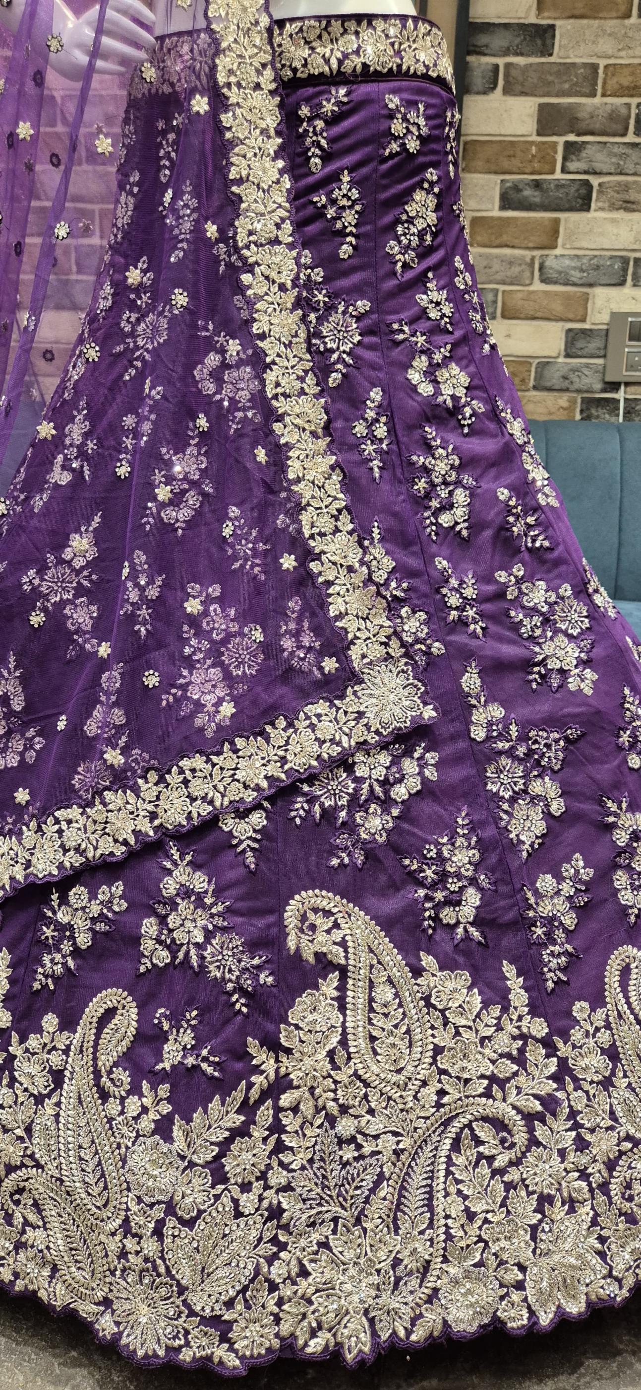 V 1180500 FANCY SHOP TRENDY SEMI STITCH LEHENGA FOR WEDDING