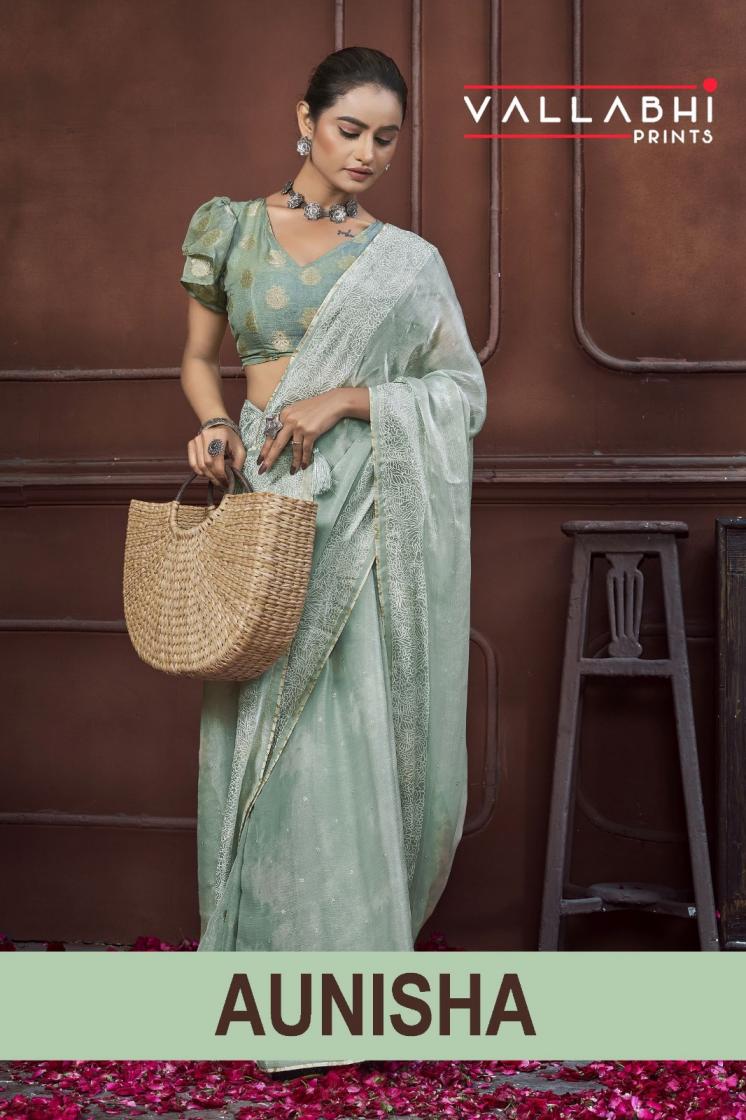 AUNISHA BY VALLABHI PRINTS PRESENTS FESTIVE WEAR SAREE 